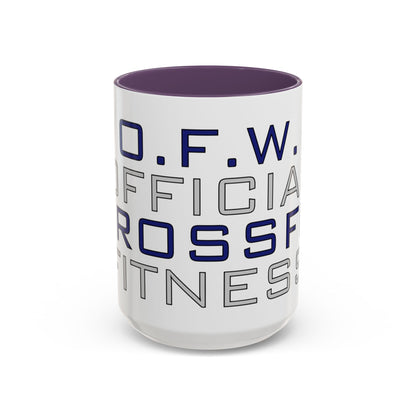 CrossFit Official Fitness Accent Coffee Mug – D.F.W. Gym Motivational Coffee Cup (11/15oz)