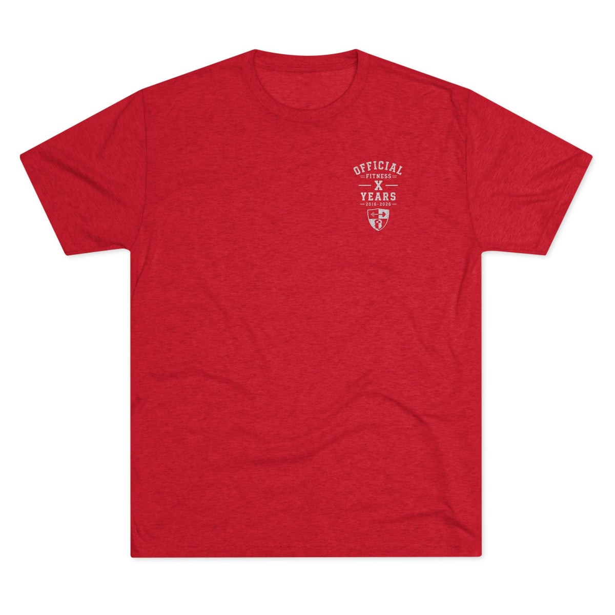 Crew Tee - 'Official' Ten Year Anniversary Vintage Shield Logo Chest Pocket T-Shirt