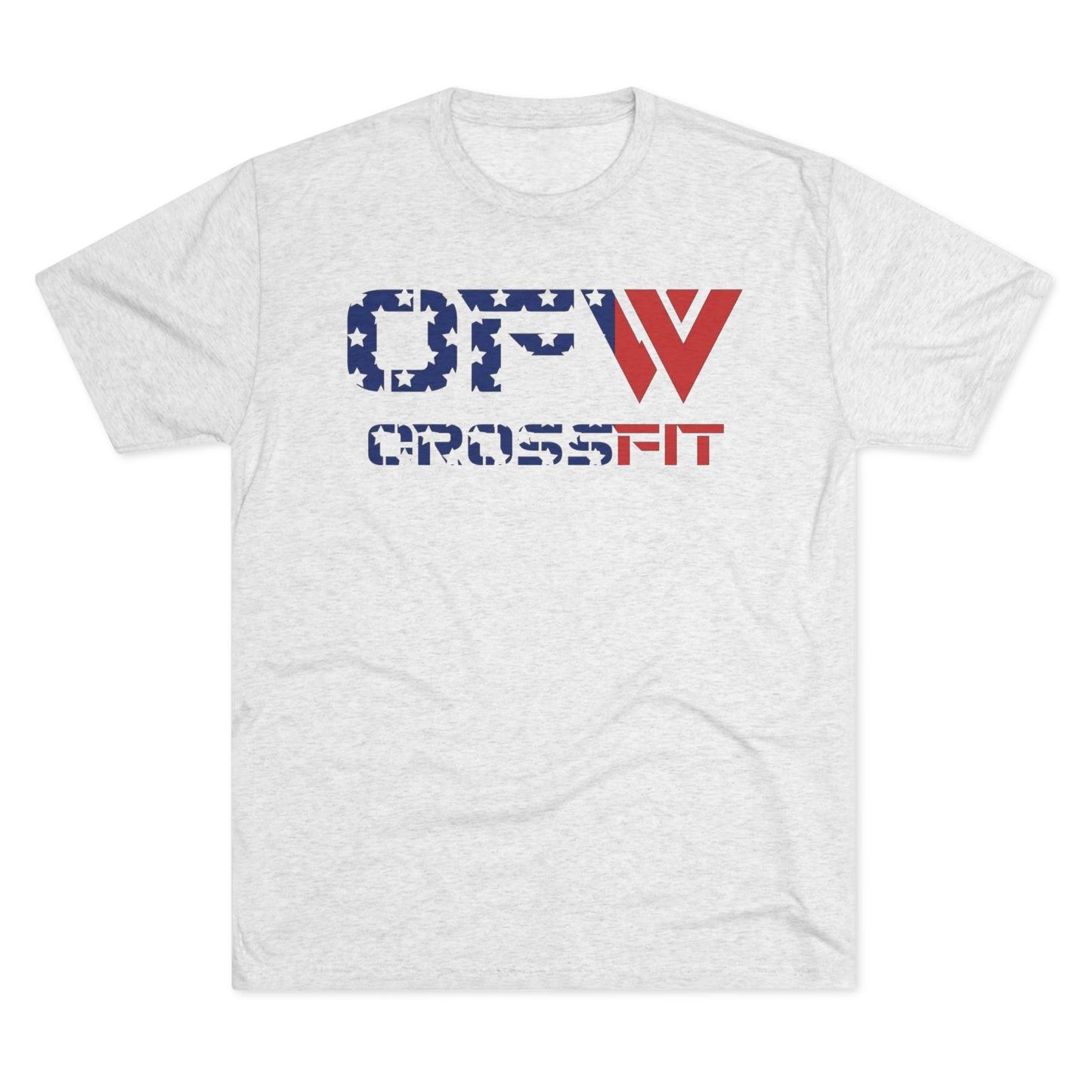 OFW CrossFit Patriotic Tee — American Flag Workout Shirt