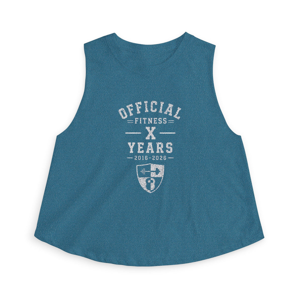 Official Fitness X Years Women's Crop Top — Vintage Athletic Champion Tank