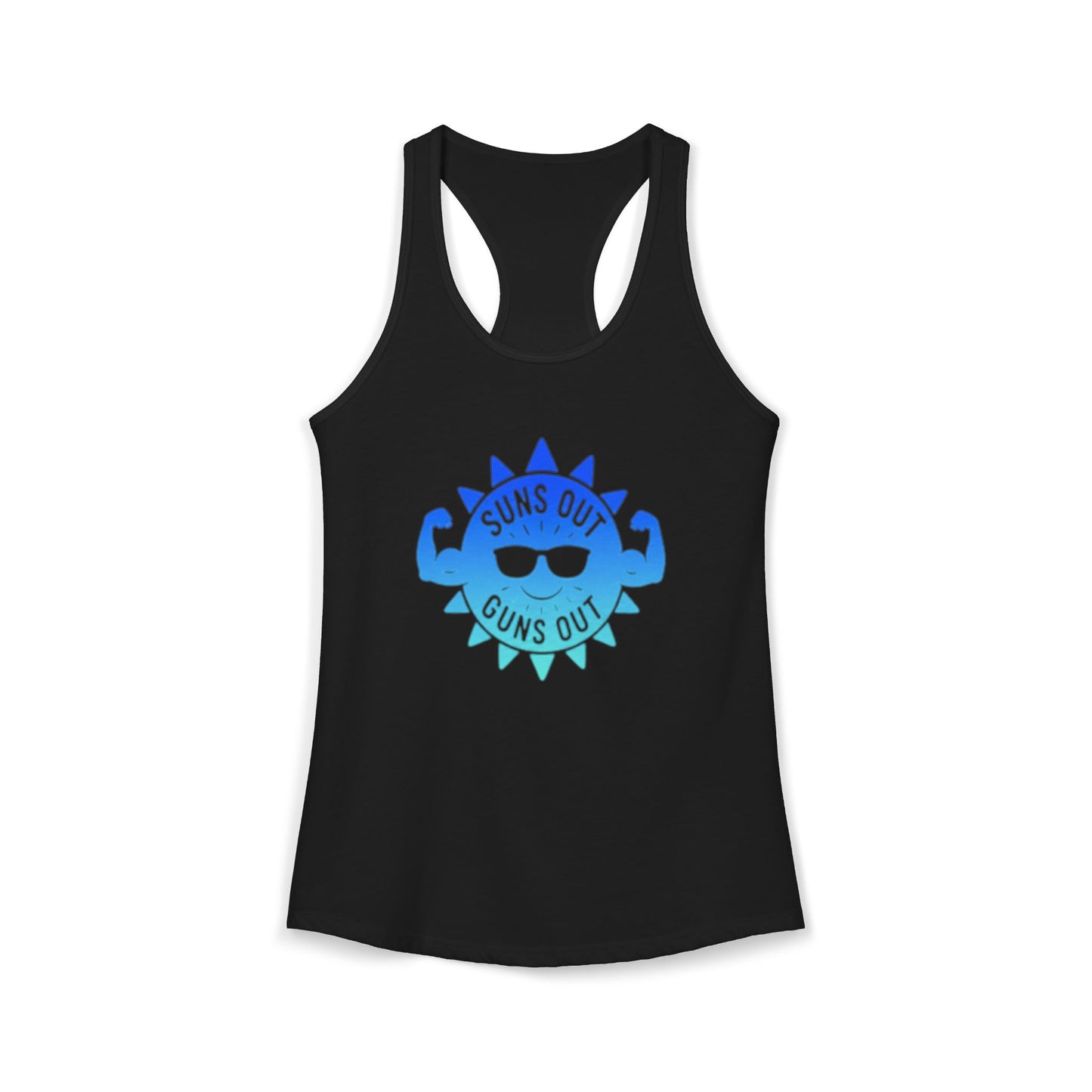 Suns Out Guns Out - Women's Ideal Racerback Tank