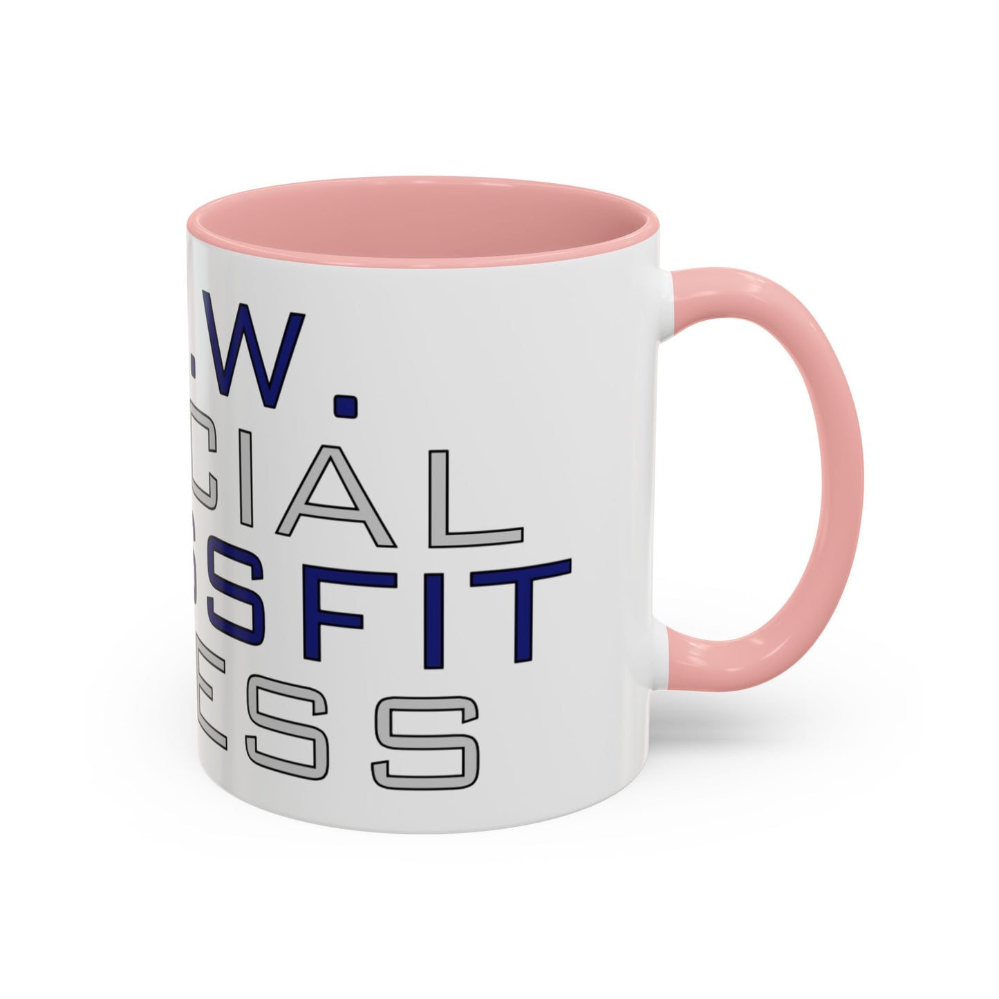 CrossFit Official Fitness Accent Coffee Mug – D.F.W. Gym Motivational Coffee Cup (11/15oz)