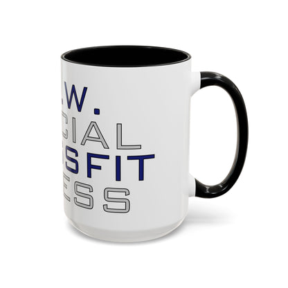 CrossFit Official Fitness Accent Coffee Mug – D.F.W. Gym Motivational Coffee Cup (11/15oz)