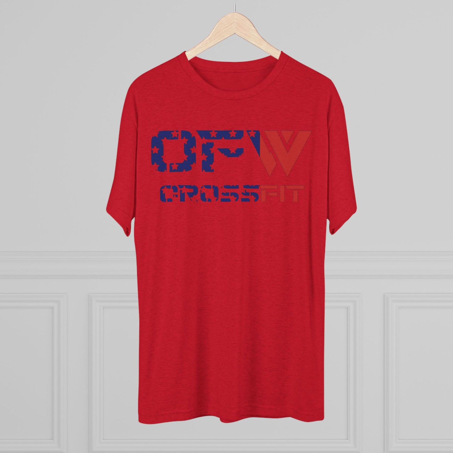OFW CrossFit Patriotic Tee — American Flag Workout Shirt