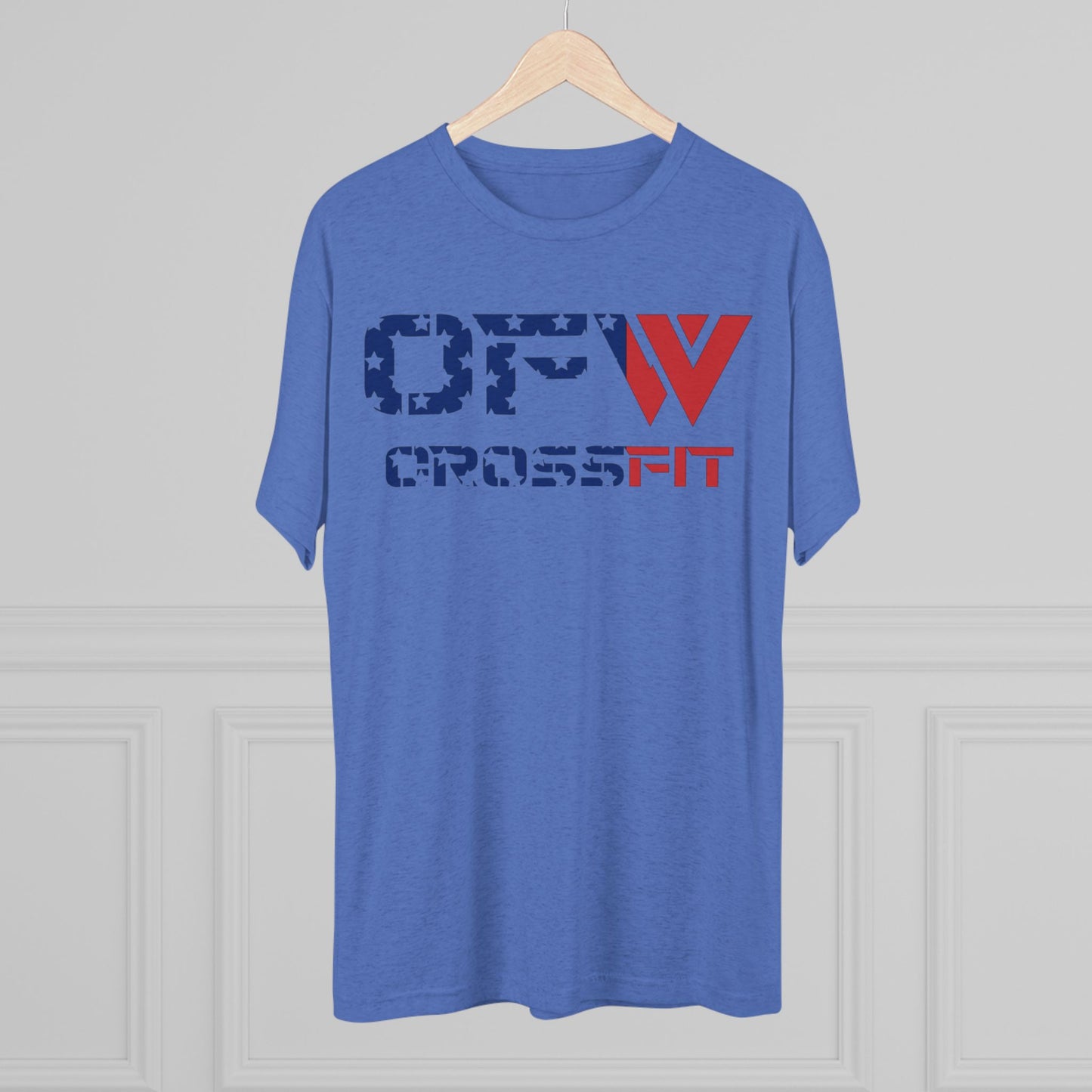 OFW CrossFit Patriotic Tee — American Flag Workout Shirt