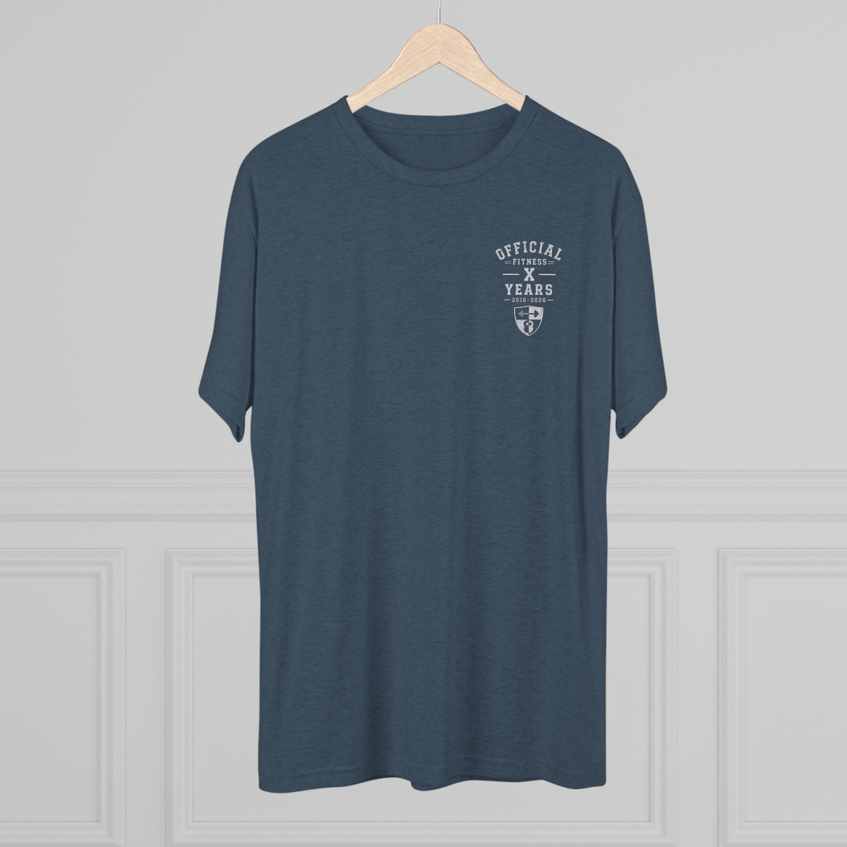 Crew Tee - 'Official' Ten Year Anniversary Vintage Shield Logo Chest Pocket T-Shirt