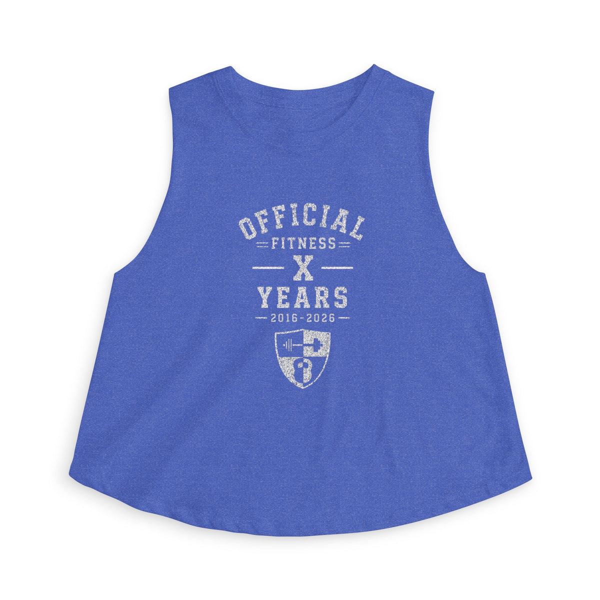 Official Fitness X Years Women's Crop Top — Vintage Athletic Champion Tank