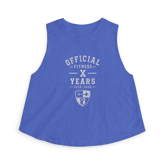 Official Fitness X Years Women's Crop Top — Vintage Athletic Champion Tank