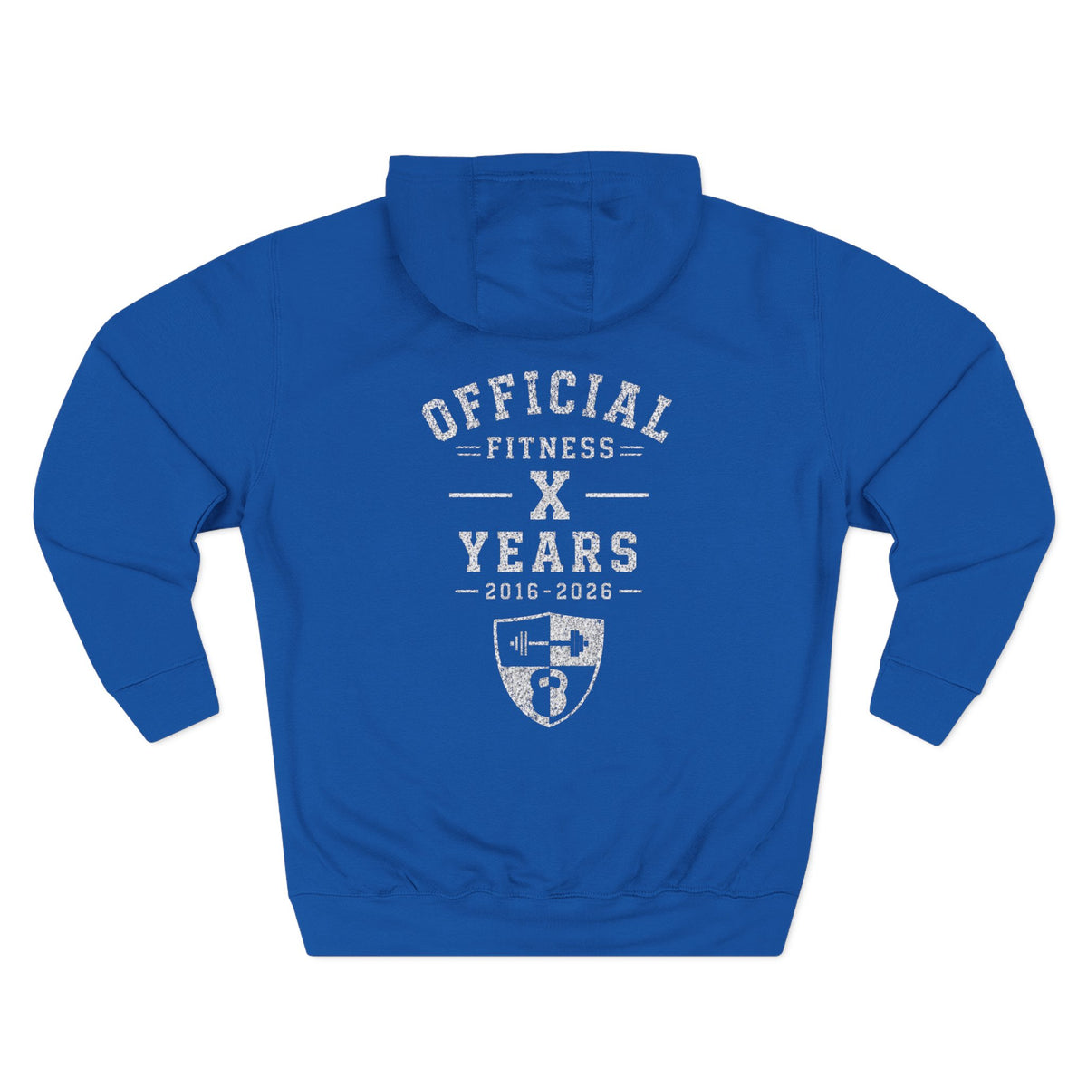 Anniversary Hoodie — Small Chest Logo Fleece Pullover
