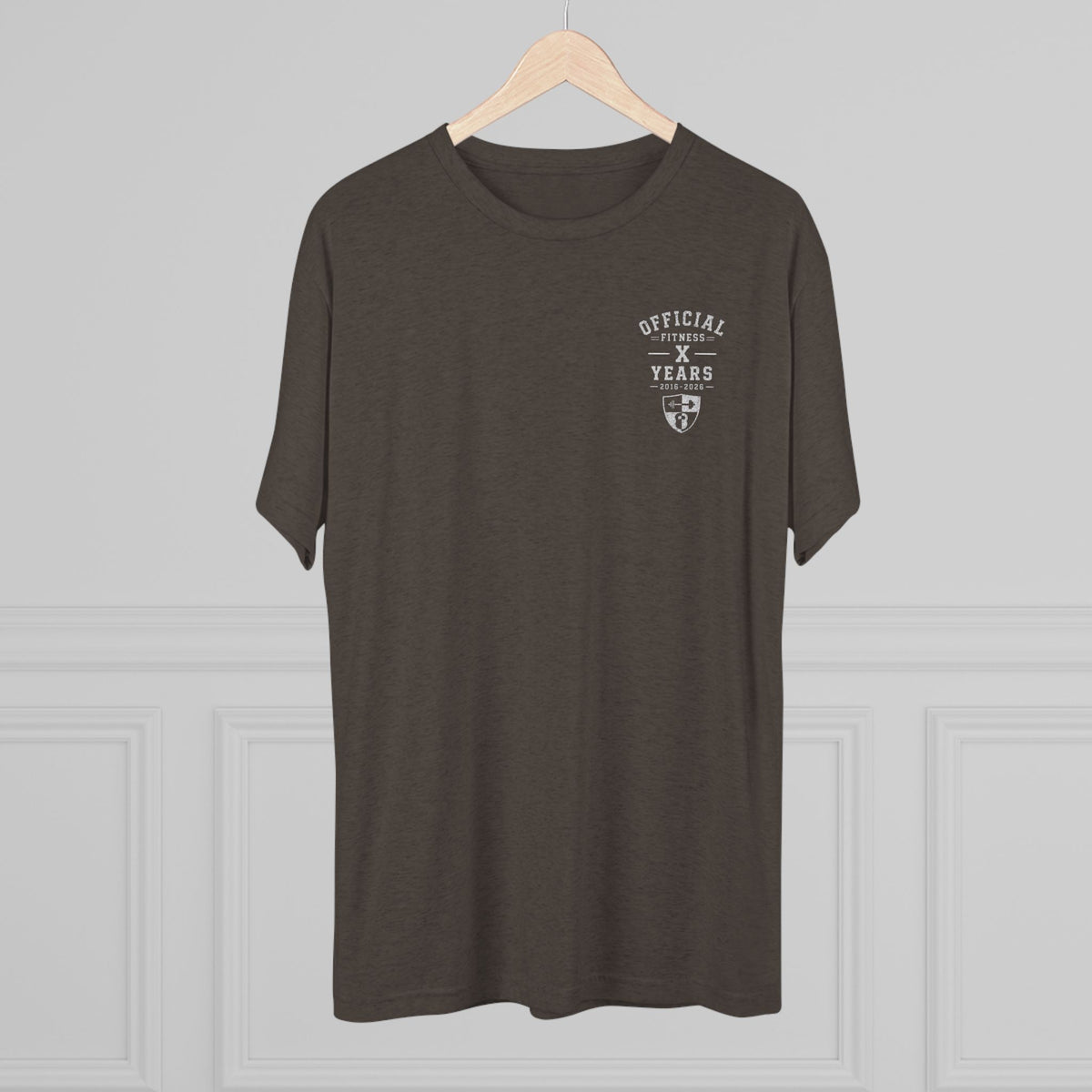 Crew Tee - 'Official' Ten Year Anniversary Vintage Shield Logo Chest Pocket T-Shirt