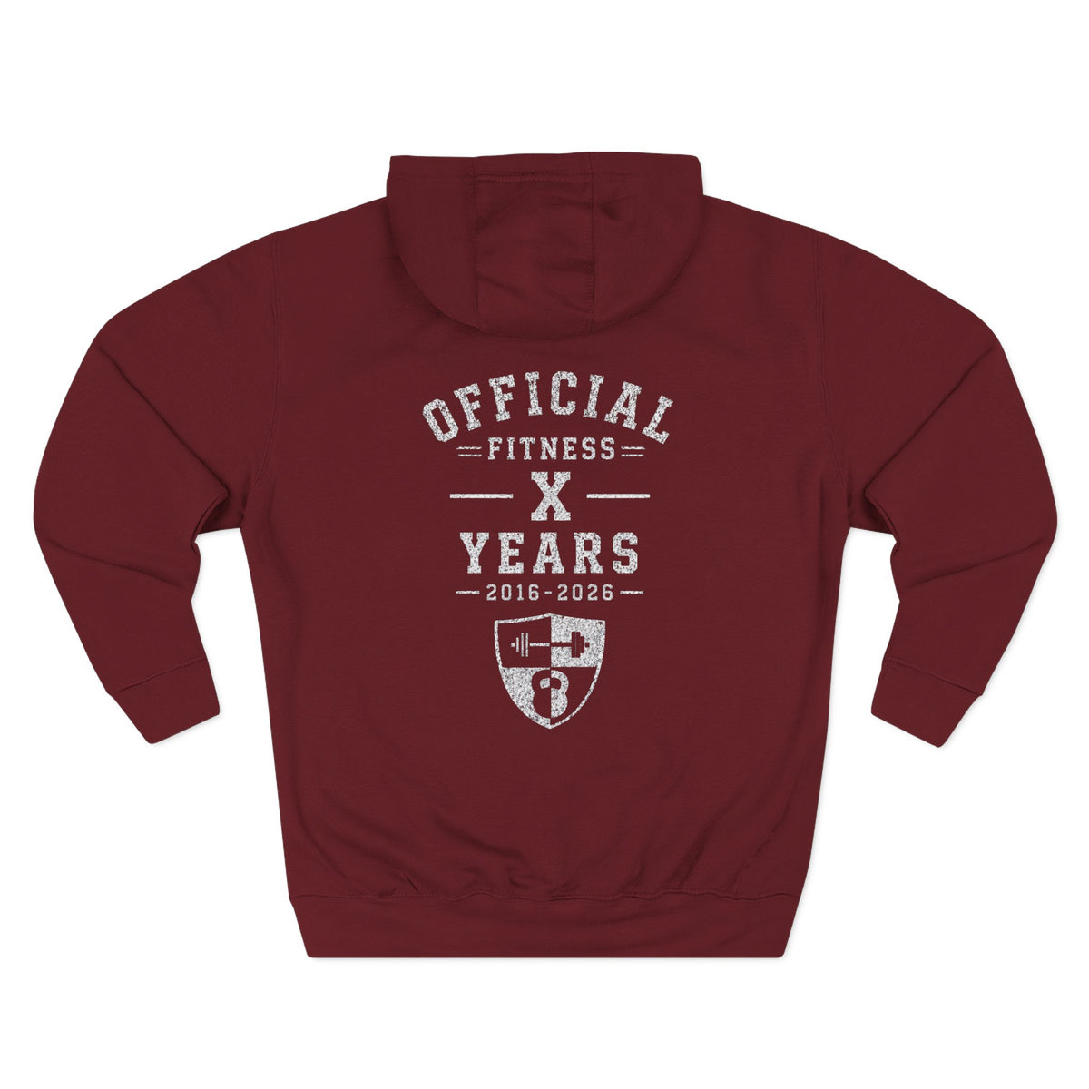Anniversary Hoodie — Small Chest Logo Fleece Pullover