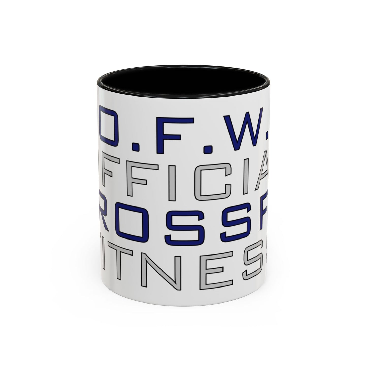 CrossFit Official Fitness Accent Coffee Mug – D.F.W. Gym Motivational Coffee Cup (11/15oz)
