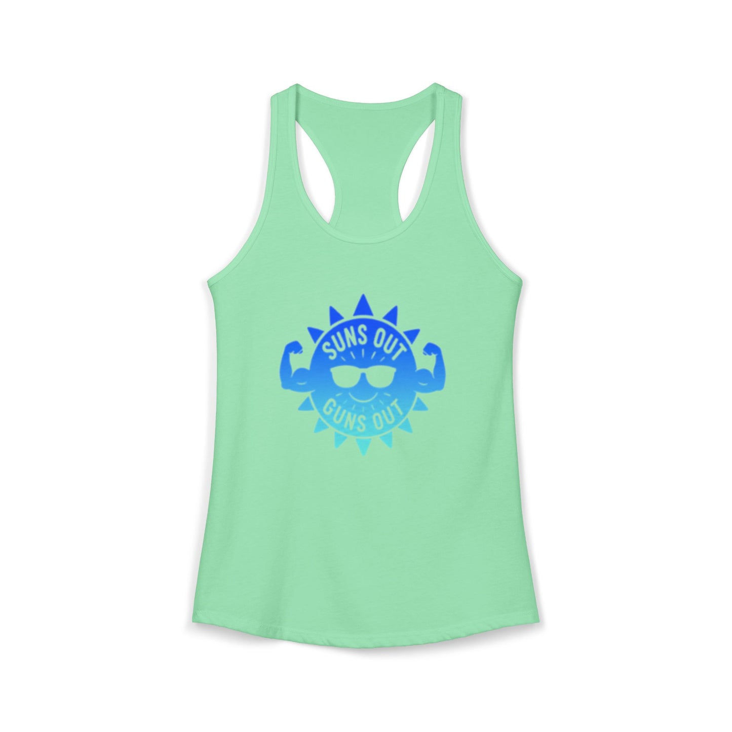 Suns Out Guns Out - Women's Ideal Racerback Tank