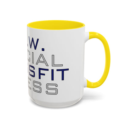 CrossFit Official Fitness Accent Coffee Mug – D.F.W. Gym Motivational Coffee Cup (11/15oz)