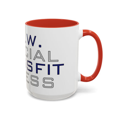 CrossFit Official Fitness Accent Coffee Mug – D.F.W. Gym Motivational Coffee Cup (11/15oz)