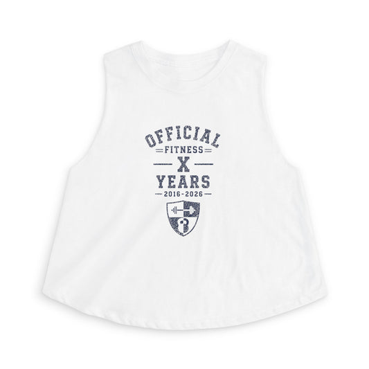 Official Fitness X Years Women's Crop Top – Anniversary Workout Tank