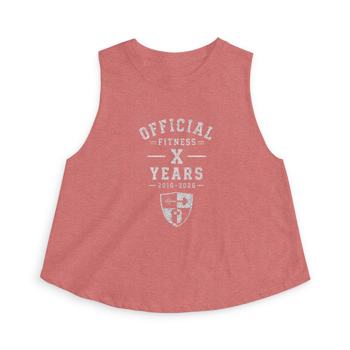 Official Fitness X Years Women's Crop Top — Vintage Athletic Champion Tank