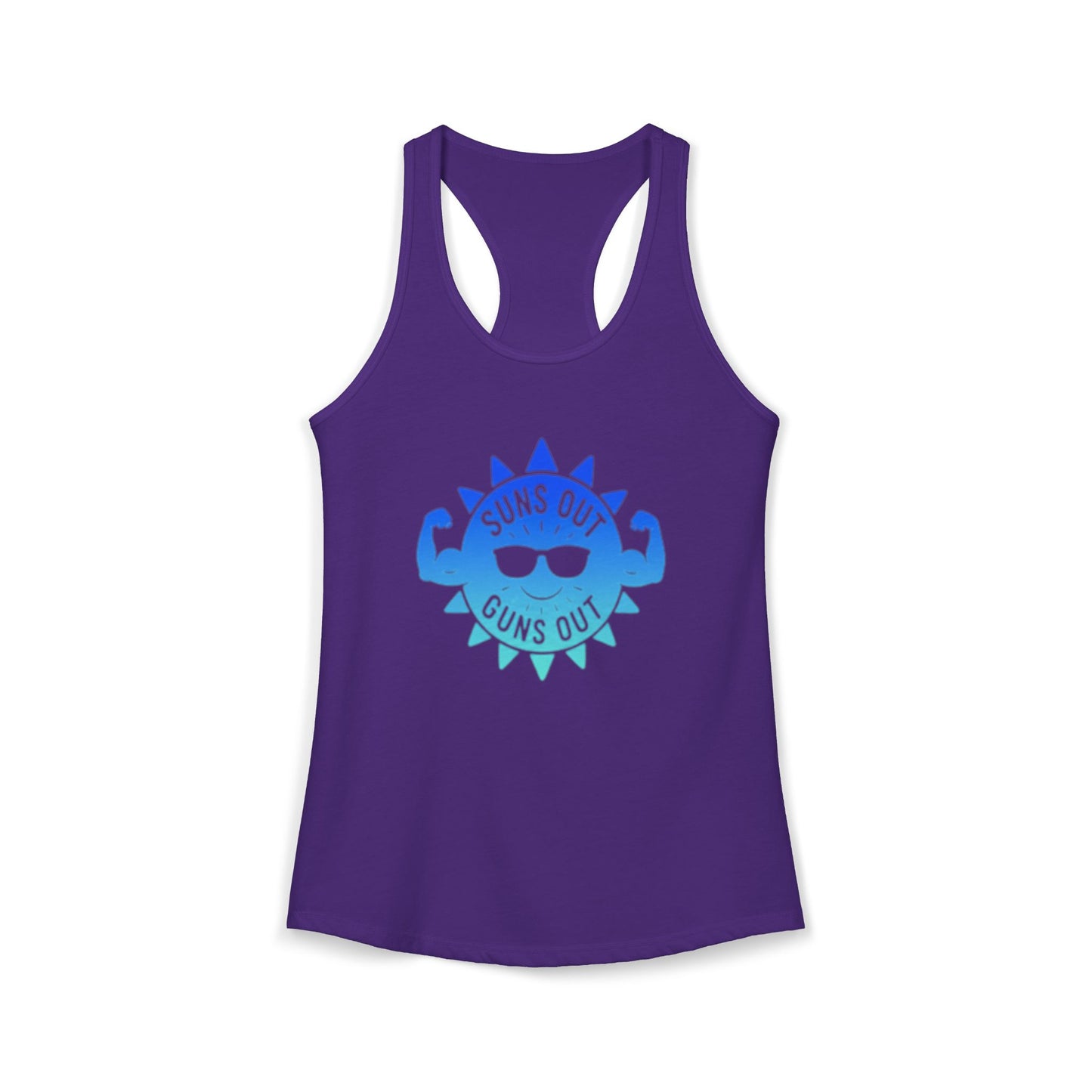 Suns Out Guns Out - Women's Ideal Racerback Tank