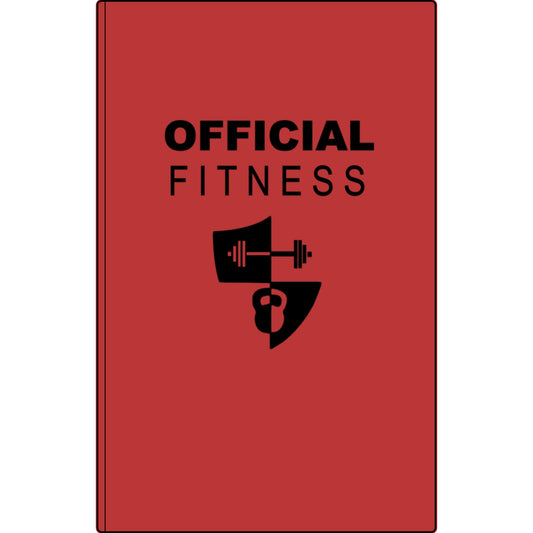 Fitness Journal — "Official Fitness" Engraved Vegan Leather Workout Log
