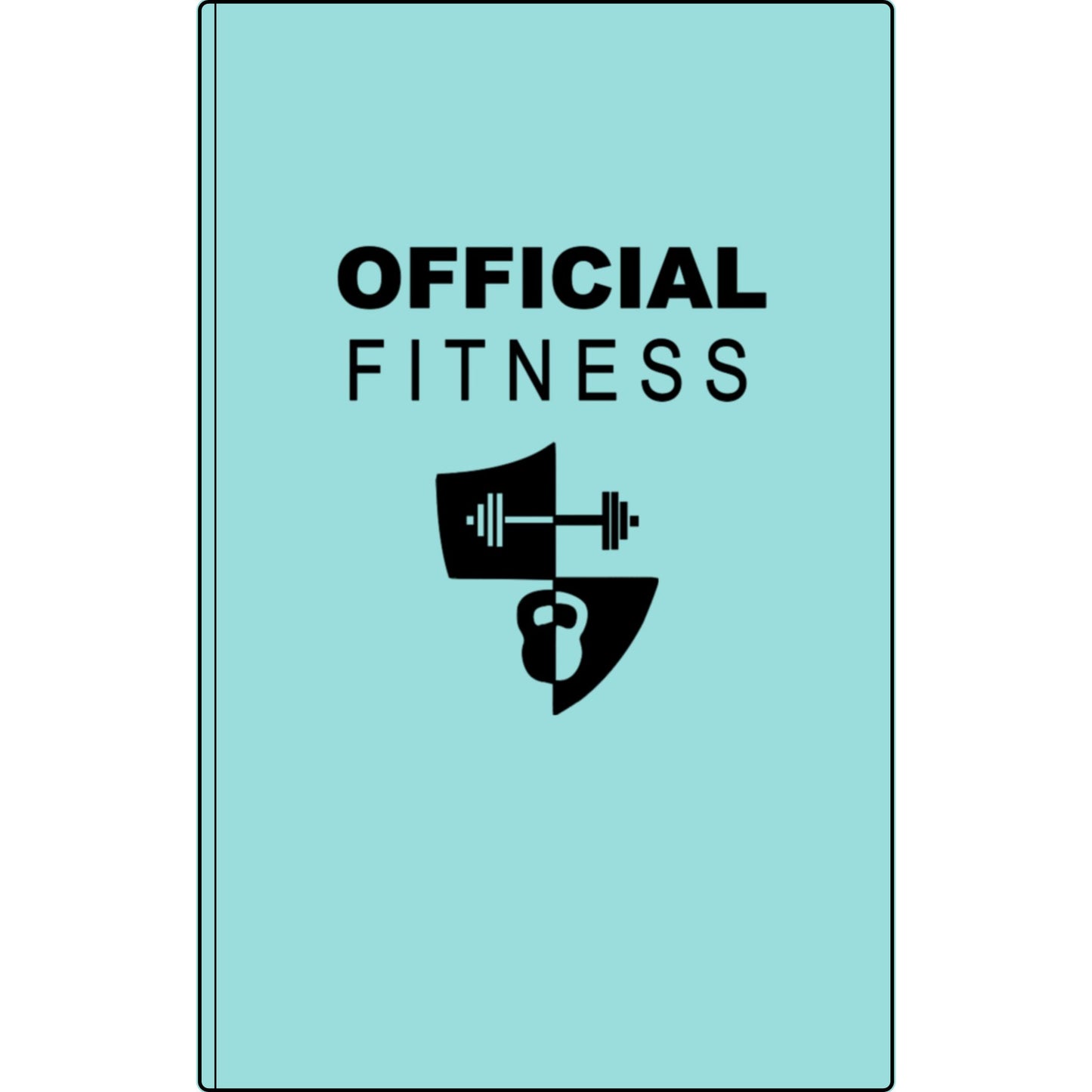 Fitness Journal — "Official Fitness" Engraved Vegan Leather Workout Log
