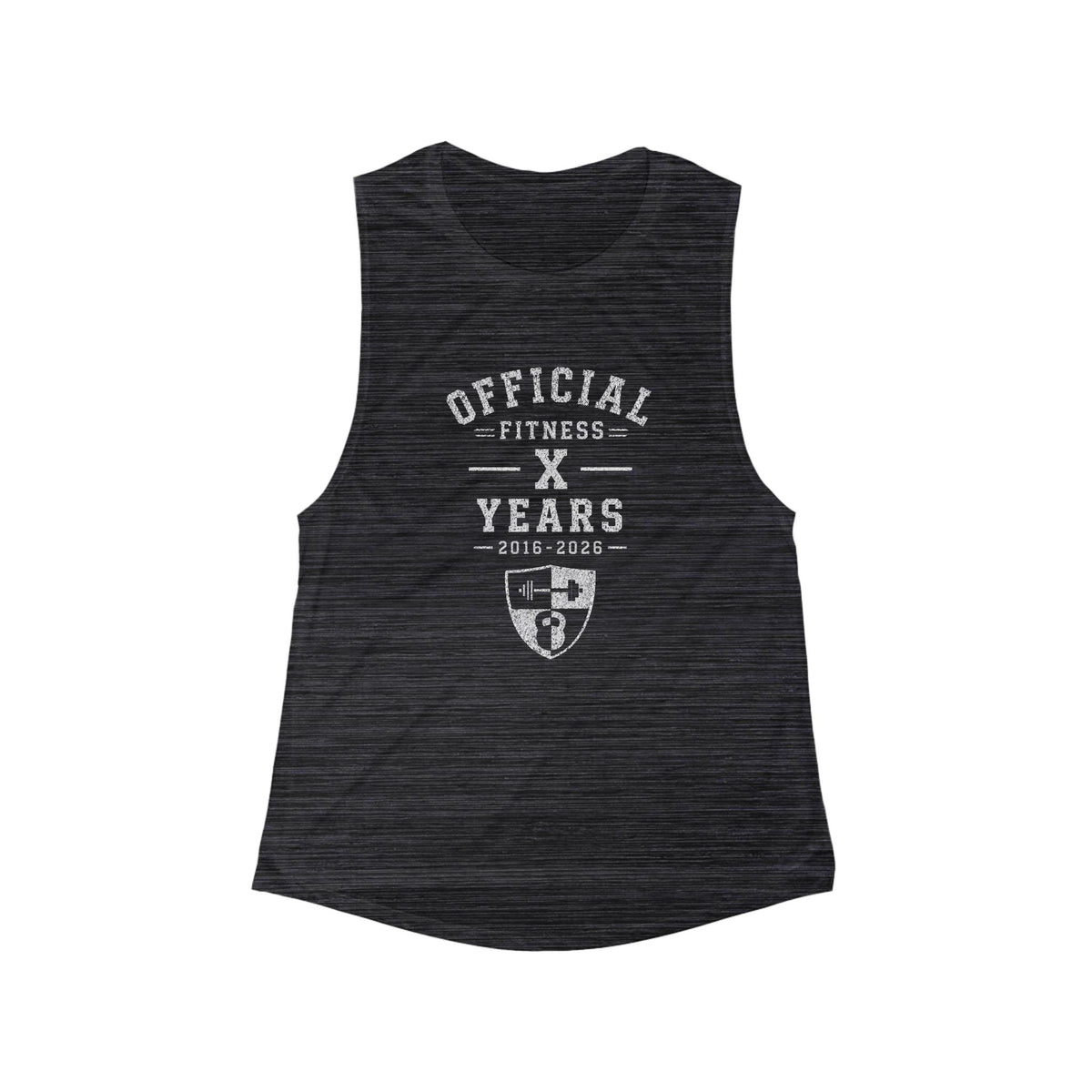 Official Fitness Years Women’s Muscle Tank — Custom Anniversary Workout Top