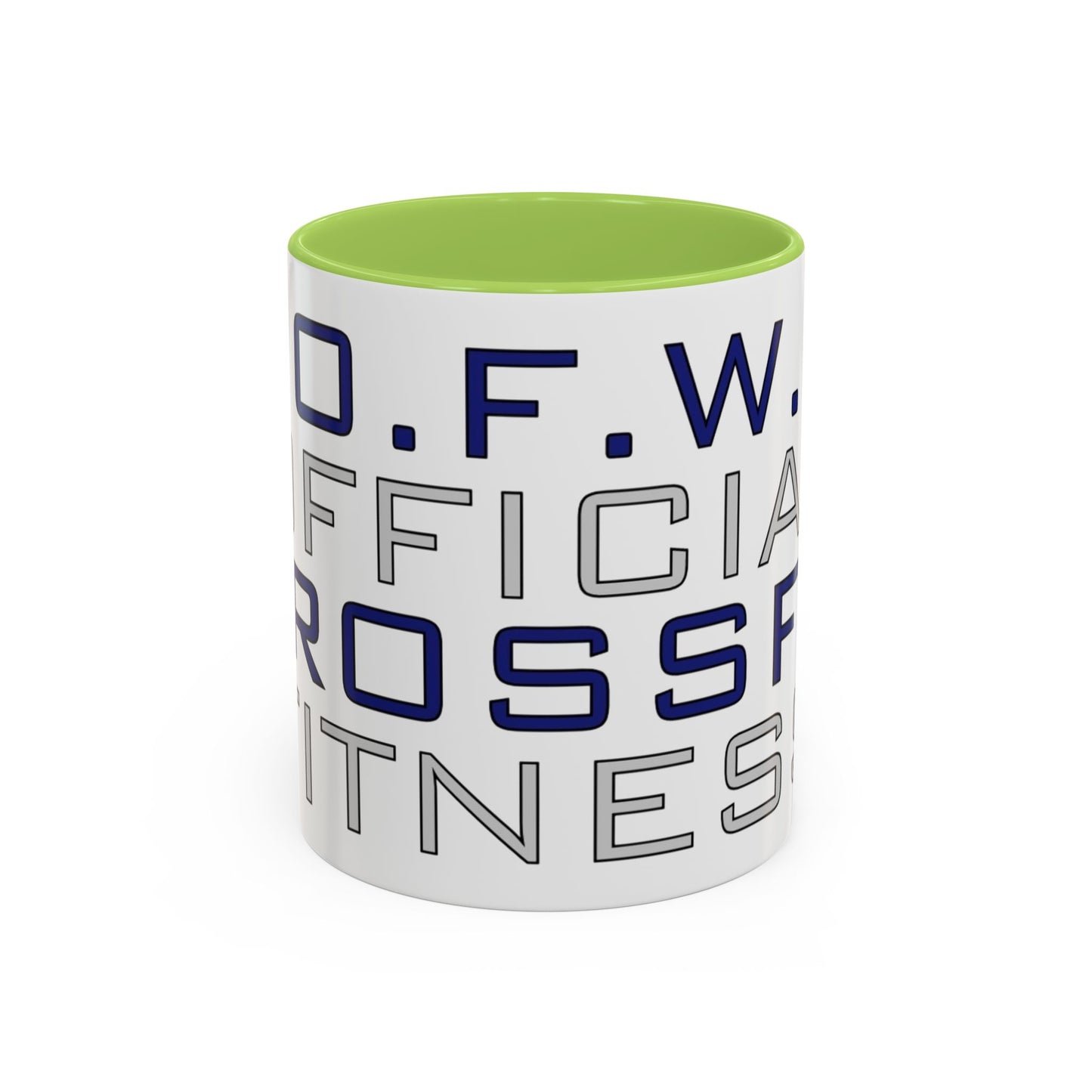 CrossFit Official Fitness Accent Coffee Mug – D.F.W. Gym Motivational Coffee Cup (11/15oz)
