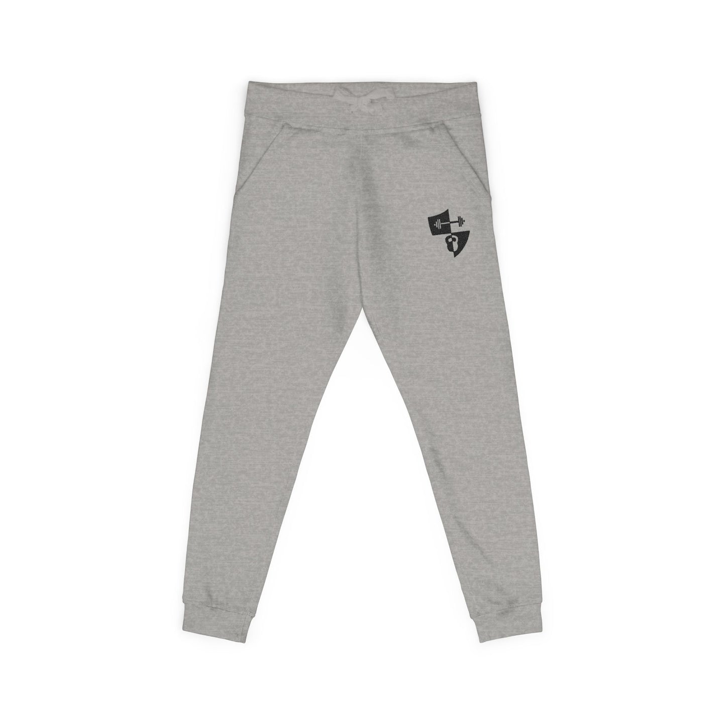 Embroidered Shield Fleece Sweatpants — Cozy Casual Loungewear