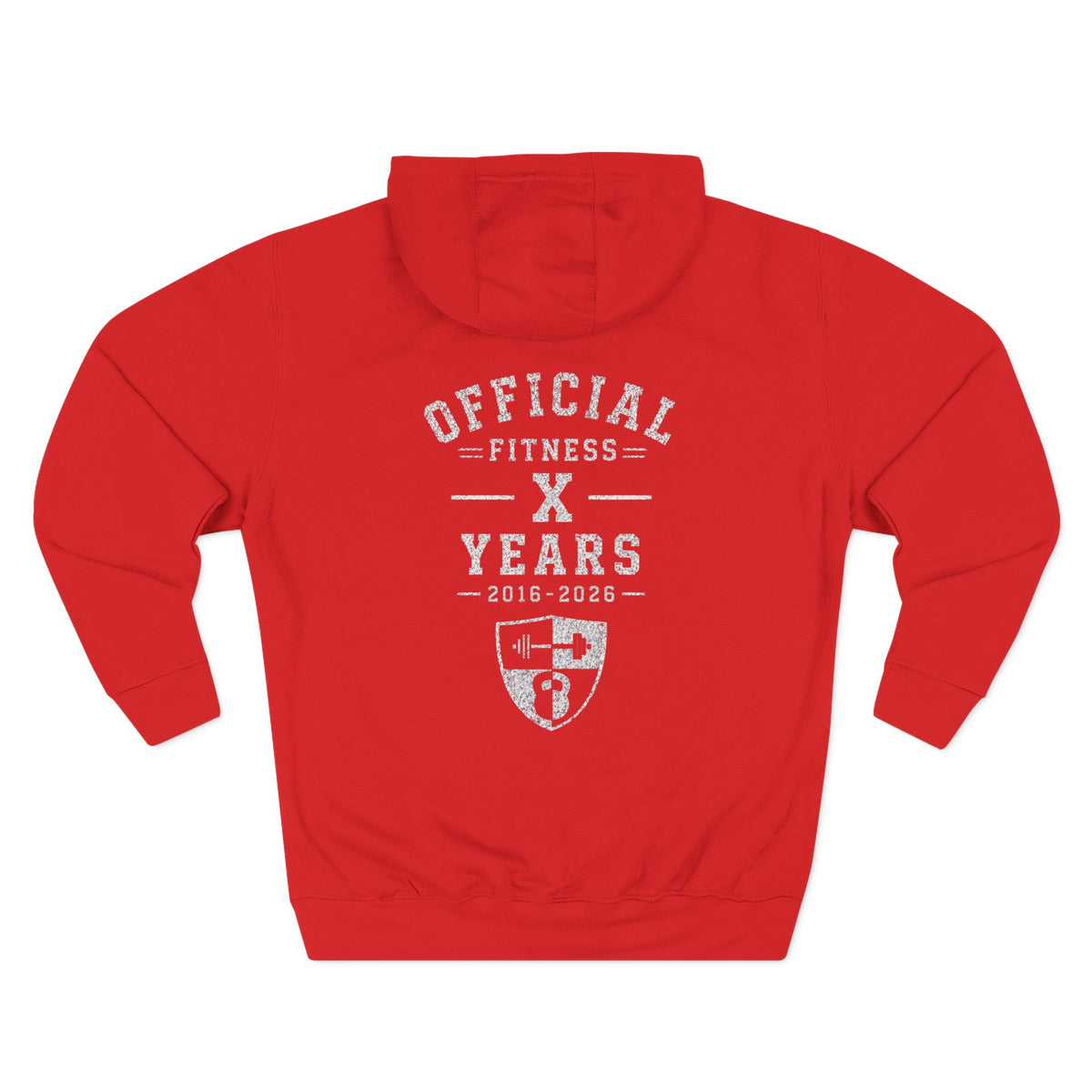Anniversary Hoodie — Small Chest Logo Fleece Pullover