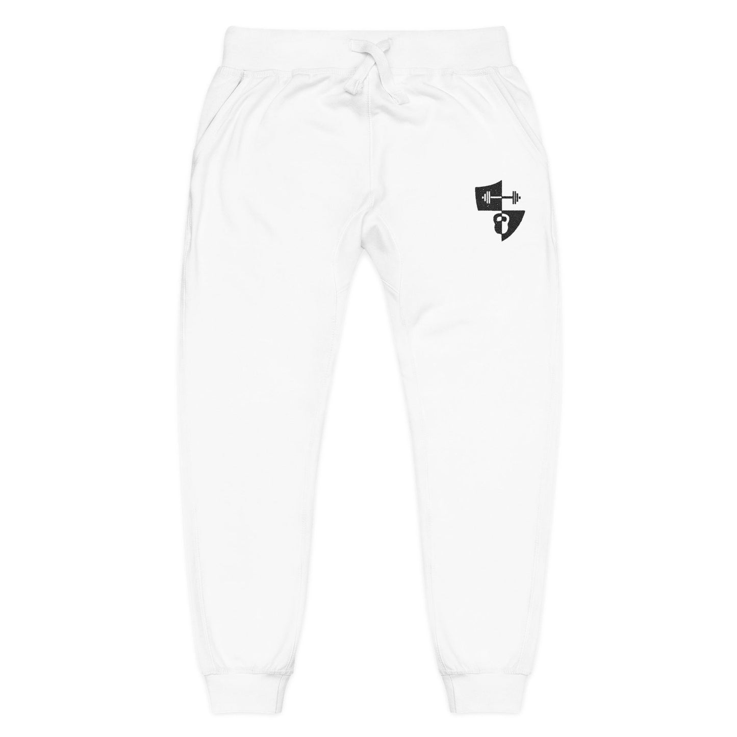 Embroidered Shield Fleece Sweatpants — Cozy Casual Loungewear