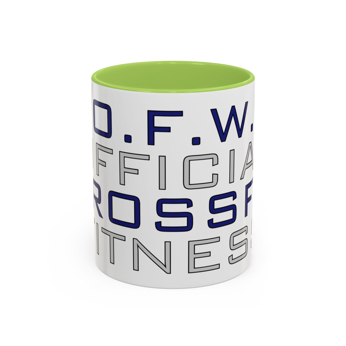 CrossFit Official Fitness Accent Coffee Mug – D.F.W. Gym Motivational Coffee Cup (11/15oz)