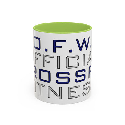 CrossFit Official Fitness Accent Coffee Mug – D.F.W. Gym Motivational Coffee Cup (11/15oz)